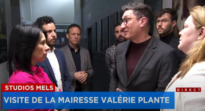 Valérie Plante visits MELS Studios